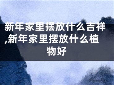 新年家里摆放什么吉祥,新年家里摆放什么植物好