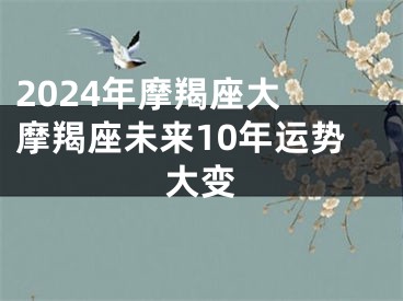 2024年摩羯座大 摩羯座未来10年运势大变