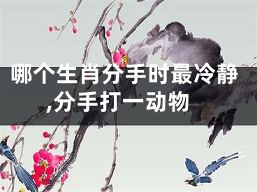 哪个生肖分手时最冷静,分手打一动物