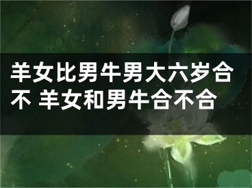 羊女比男牛男大六岁合不 羊女和男牛合不合