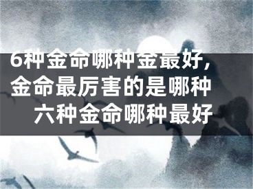 6种金命哪种金最好,金命最厉害的是哪种 六种金命哪种最好