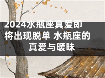 2024水瓶座真爱即将出现脱单 水瓶座的真爱与暧昧