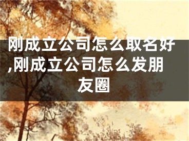 刚成立公司怎么取名好,刚成立公司怎么发朋友圈