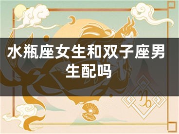 水瓶座女生和双子座男生配吗