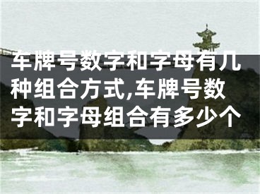 车牌号数字和字母有几种组合方式,车牌号数字和字母组合有多少个