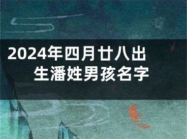2024年四月廿八出生潘姓男孩名字