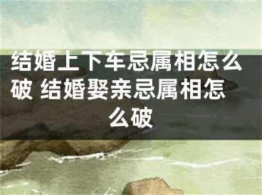 结婚上下车忌属相怎么破 结婚娶亲忌属相怎么破