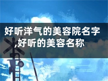 好听洋气的美容院名字,好听的美容名称