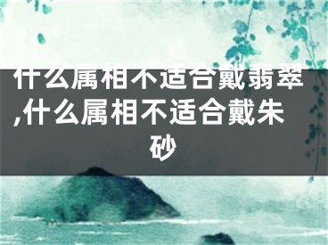 什么属相不适合戴翡翠,什么属相不适合戴朱砂