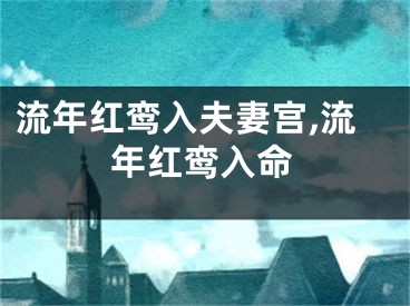 流年红鸾入夫妻宫,流年红鸾入命
