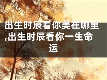 出生时辰看你美在哪里,出生时辰看你一生命运