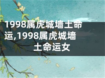 1998属虎城墙土命运,1998属虎城墙土命运女