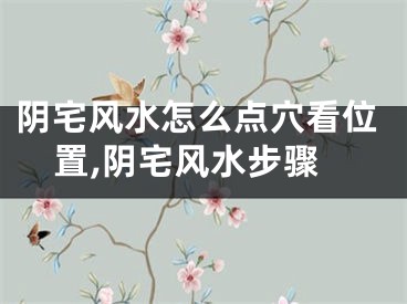 阴宅风水怎么点穴看位置,阴宅风水步骤