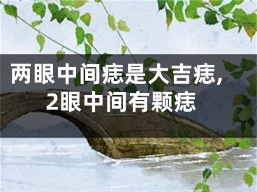 两眼中间痣是大吉痣,2眼中间有颗痣