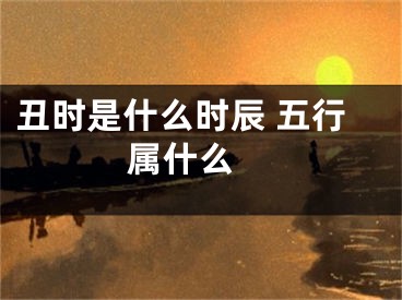 丑时是什么时辰 五行属什么 