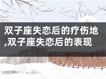 双子座失恋后的疗伤地,双子座失恋后的表现