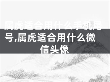 属虎适合用什么手机尾号,属虎适合用什么微信头像