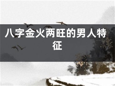 八字金火两旺的男人特征
