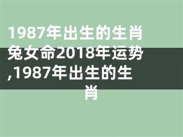 1987年出生的生肖兔女命2018年运势,1987年出生的生肖