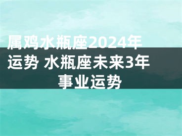 属鸡水瓶座2024年运势 水瓶座未来3年事业运势