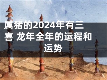 属猪的2024年有三喜 龙年全年的运程和运势
