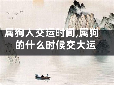 属狗人交运时间,属狗的什么时候交大运