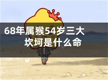 68年属猴54岁三大坎坷是什么命