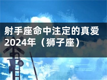 射手座命中注定的真爱2024年（狮子座）
