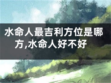 水命人最吉利方位是哪方,水命人好不好