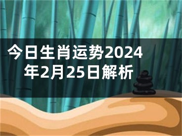 今日生肖运势2024年2月25日解析