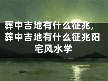 葬中吉地有什么征兆,葬中吉地有什么征兆阳宅风水学