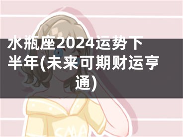 水瓶座2024运势下半年(未来可期财运亨通)