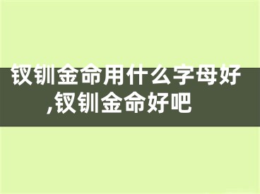 钗钏金命用什么字母好,钗钏金命好吧
