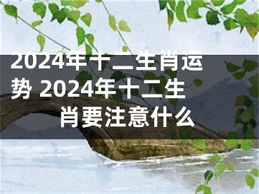 2024年十二生肖运势 2024年十二生肖要注意什么