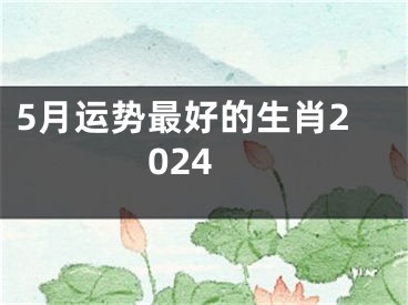 5月运势最好的生肖2024