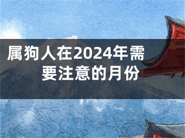 属狗人在2024年需要注意的月份