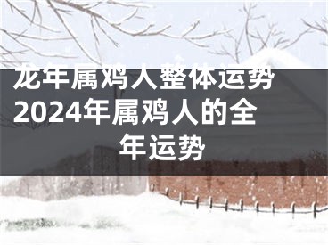 龙年属鸡人整体运势 2024年属鸡人的全年运势