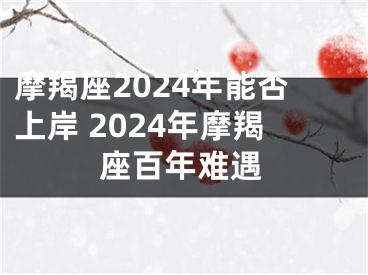 摩羯座2024年能否上岸 2024年摩羯座百年难遇