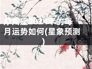 摩羯座2024年的每月运势如何(星象预测)