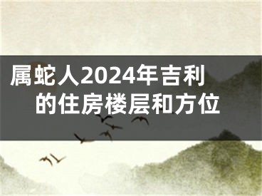 属蛇人2024年吉利的住房楼层和方位