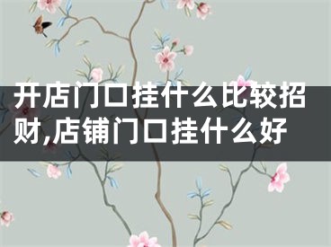 开店门口挂什么比较招财,店铺门口挂什么好