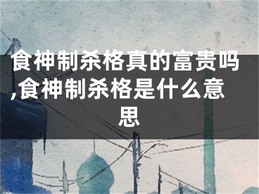 食神制杀格真的富贵吗,食神制杀格是什么意思