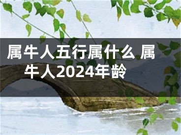 属牛人五行属什么 属牛人2024年龄