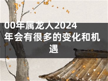 00年属龙人2024年会有很多的变化和机遇