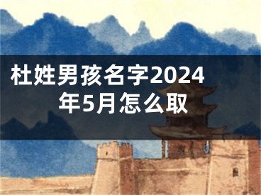 杜姓男孩名字2024年5月怎么取