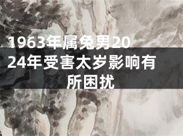 1963年属兔男2024年受害太岁影响有所困扰