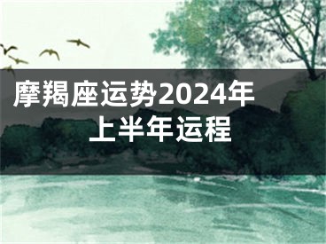 摩羯座运势2024年上半年运程