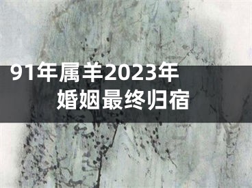 91年属羊2023年婚姻最终归宿