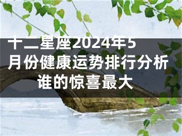 十二星座2024年5月份健康运势排行分析 谁的惊喜最大