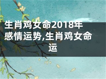 生肖鸡女命2018年感情运势,生肖鸡女命运